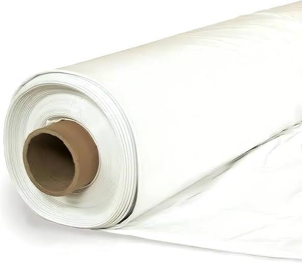 A roll of 6-mil polyethylene vapor barrier sheeting